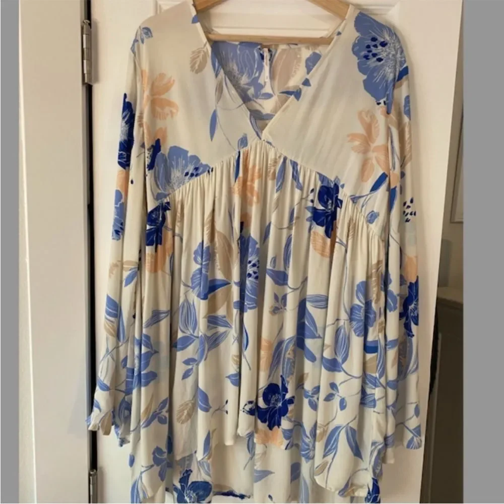 Free People Bella Printed Floral Tunic size M‎
